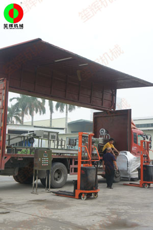 雞蛋清洗,風(fēng)干,光檢,打蛋生產(chǎn)線裝車交付！